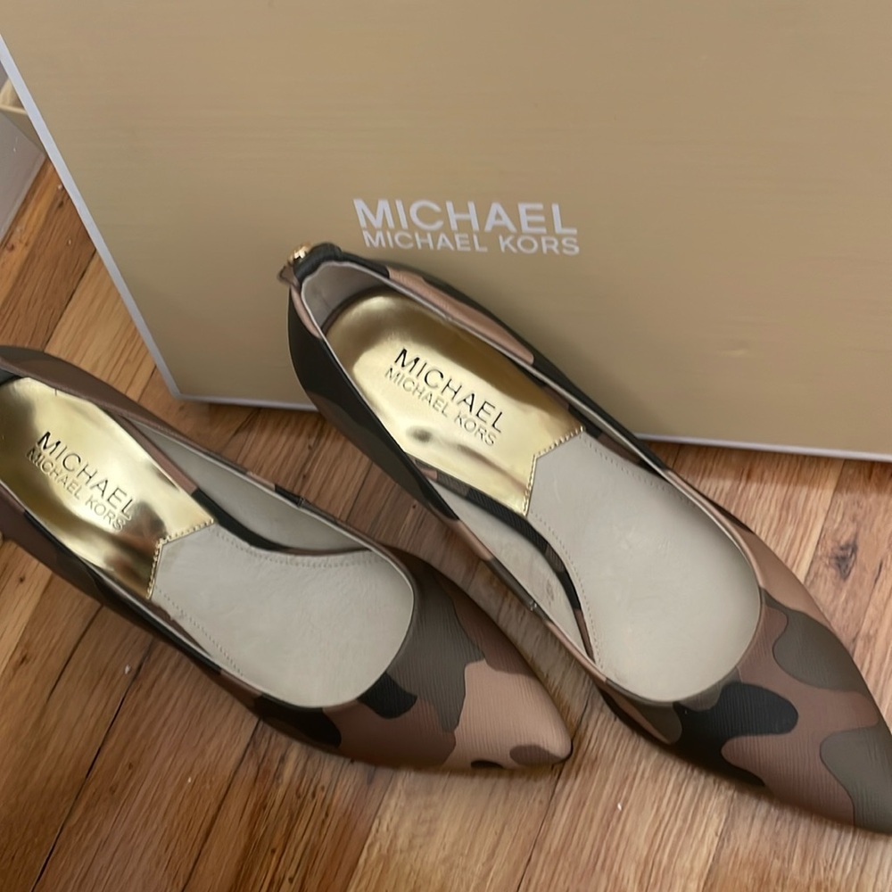 Micheal Kors never worn with box camo heels